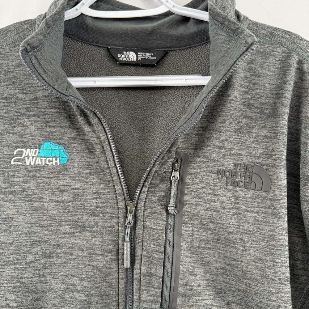 1188 Large The North Face Mens Full Zip Fleece Jacket with 2nd Watch Logo
